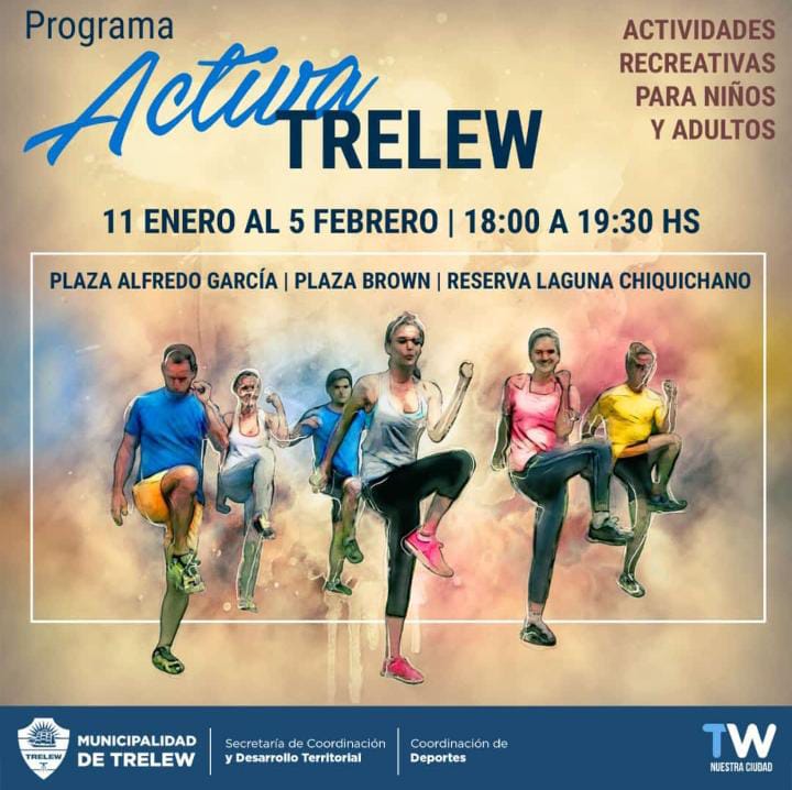 Trelew: Actividades deportivas para todas las edades