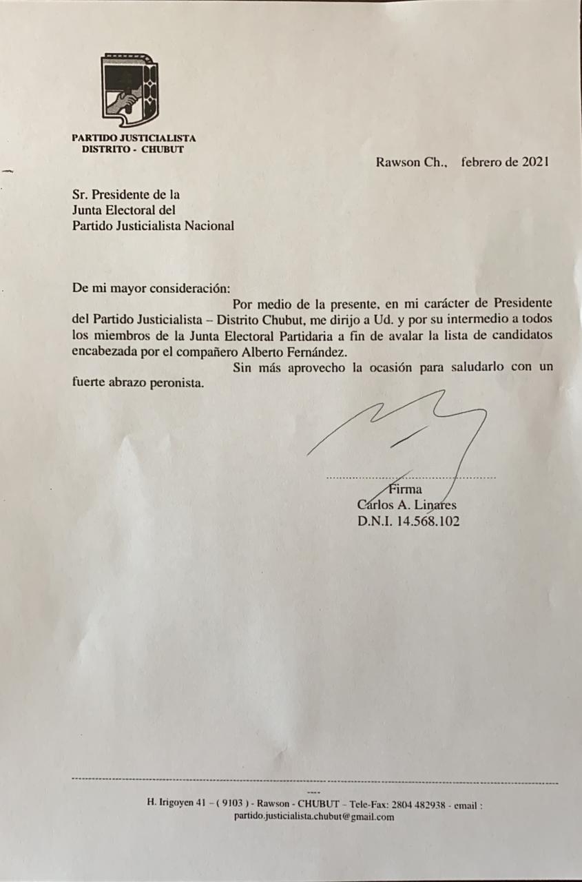 El PJ de Chubut avaló la lista de Alberto Fernández para conducir el peronismo nacional
