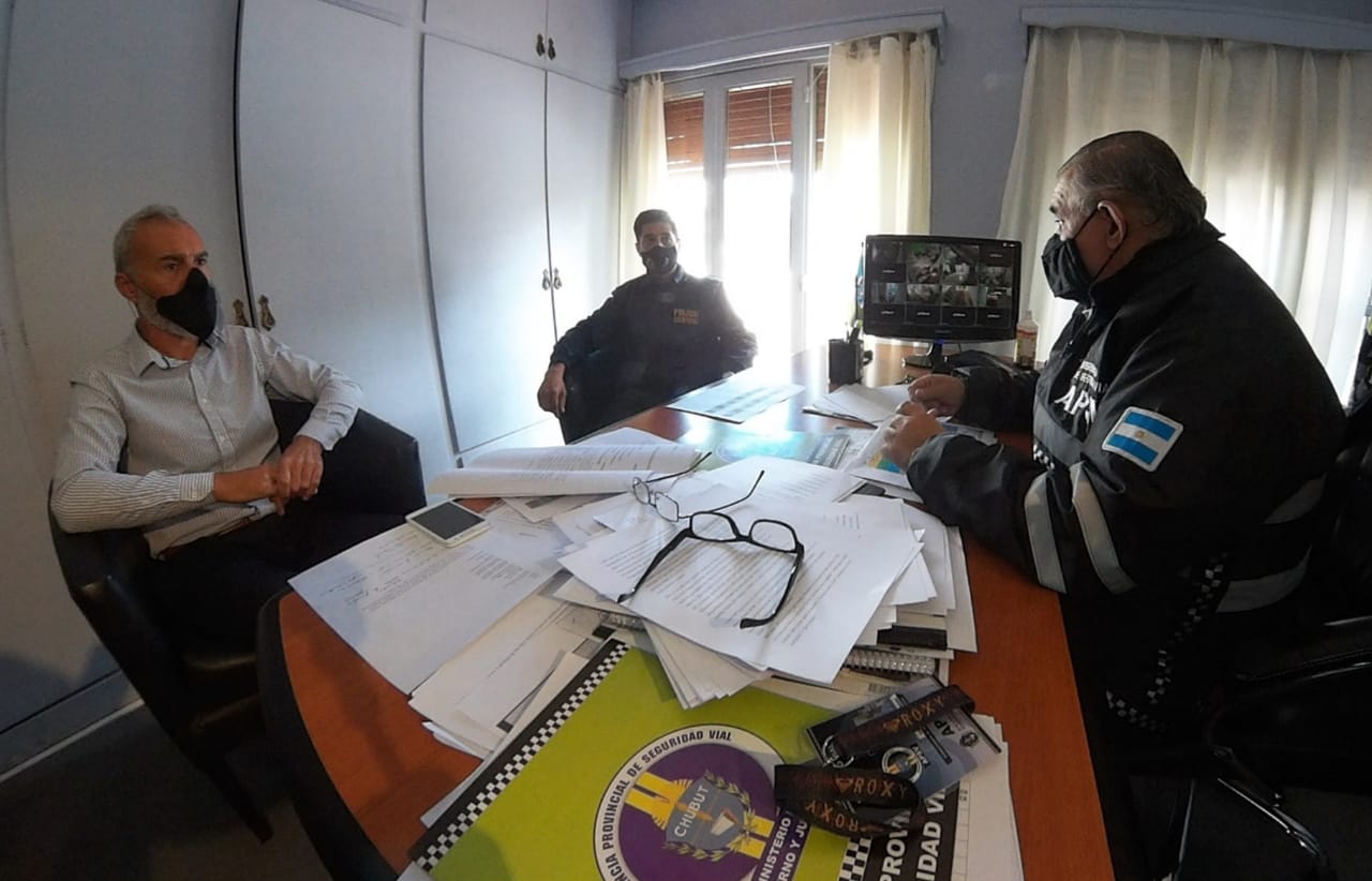 Seguridad Vial junto al Área de Criminalística analizaron la siniestralidad en Chubut