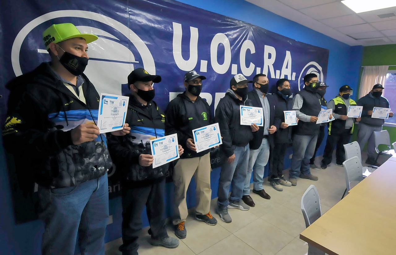 Trabajadores de la UOCRA se capacitaron en Steel frame en Trelew