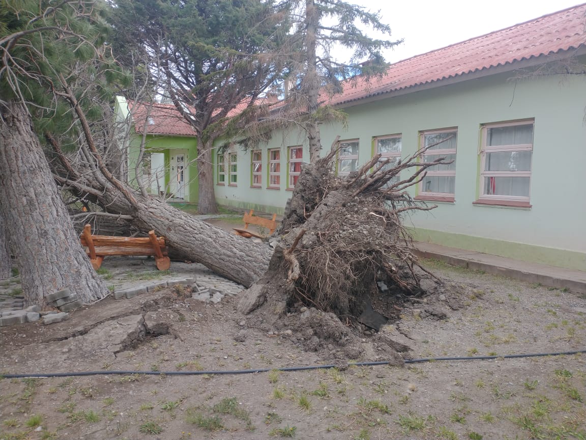 Trabajan en las escuelas de distintas localidades afectadas por el temporal