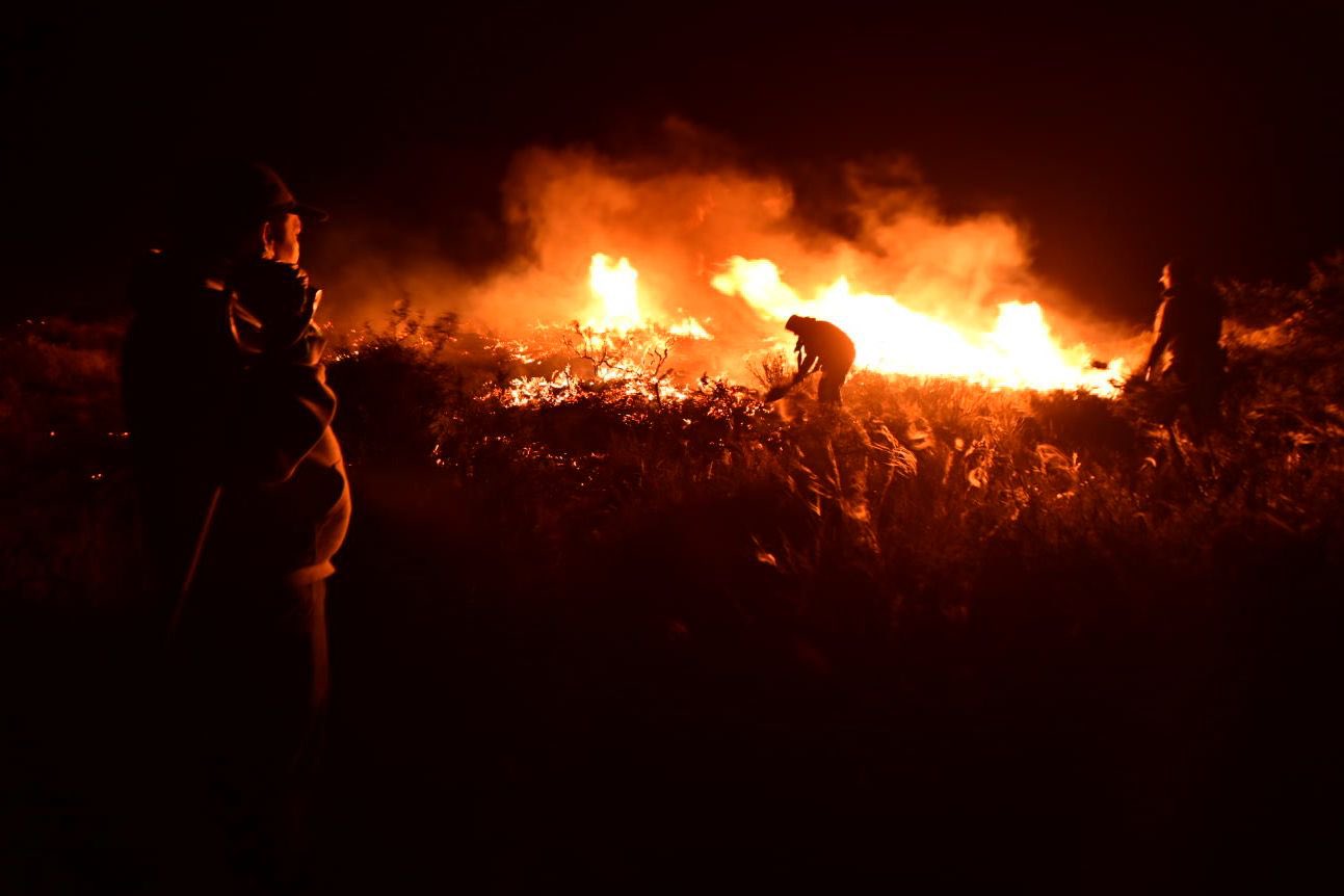 Incendio en Puerto Madryn: Ya se quemaron entre 80.000 y 90.000 hectáreas y habilitaron la Ruta Provincial N° 2 a Puerto Pirámides