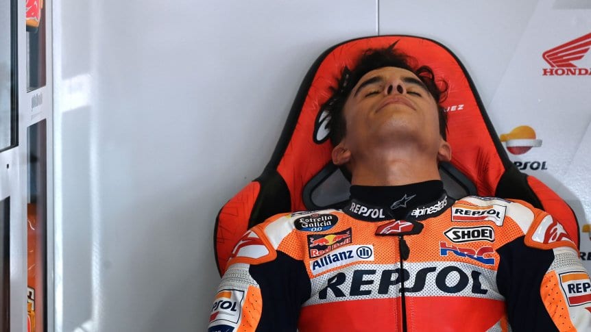 El español Márquez se recupera de su problema en la vista y vuelve a correr en MotoGP