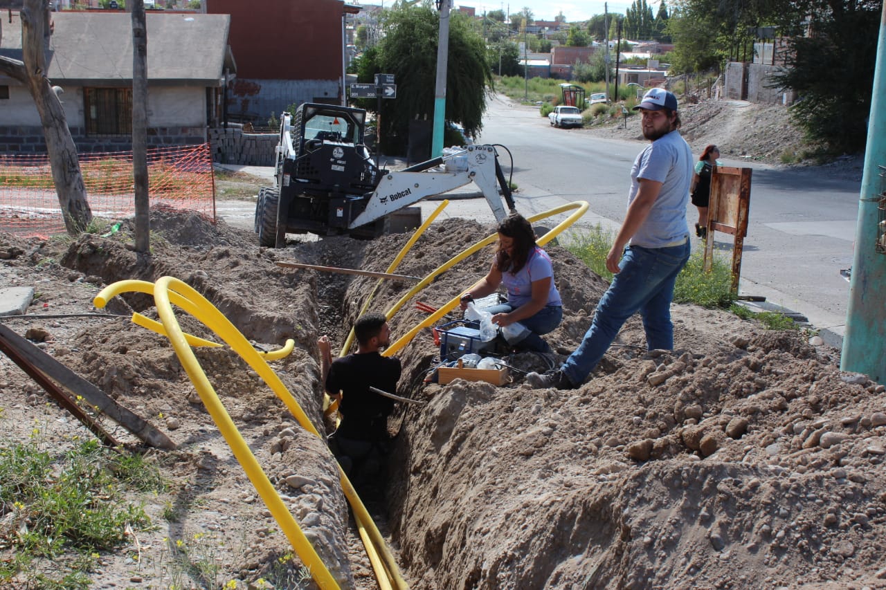 Trelew: Culminó la obra de gas del barrio Menfa y beneficiará a tres familias