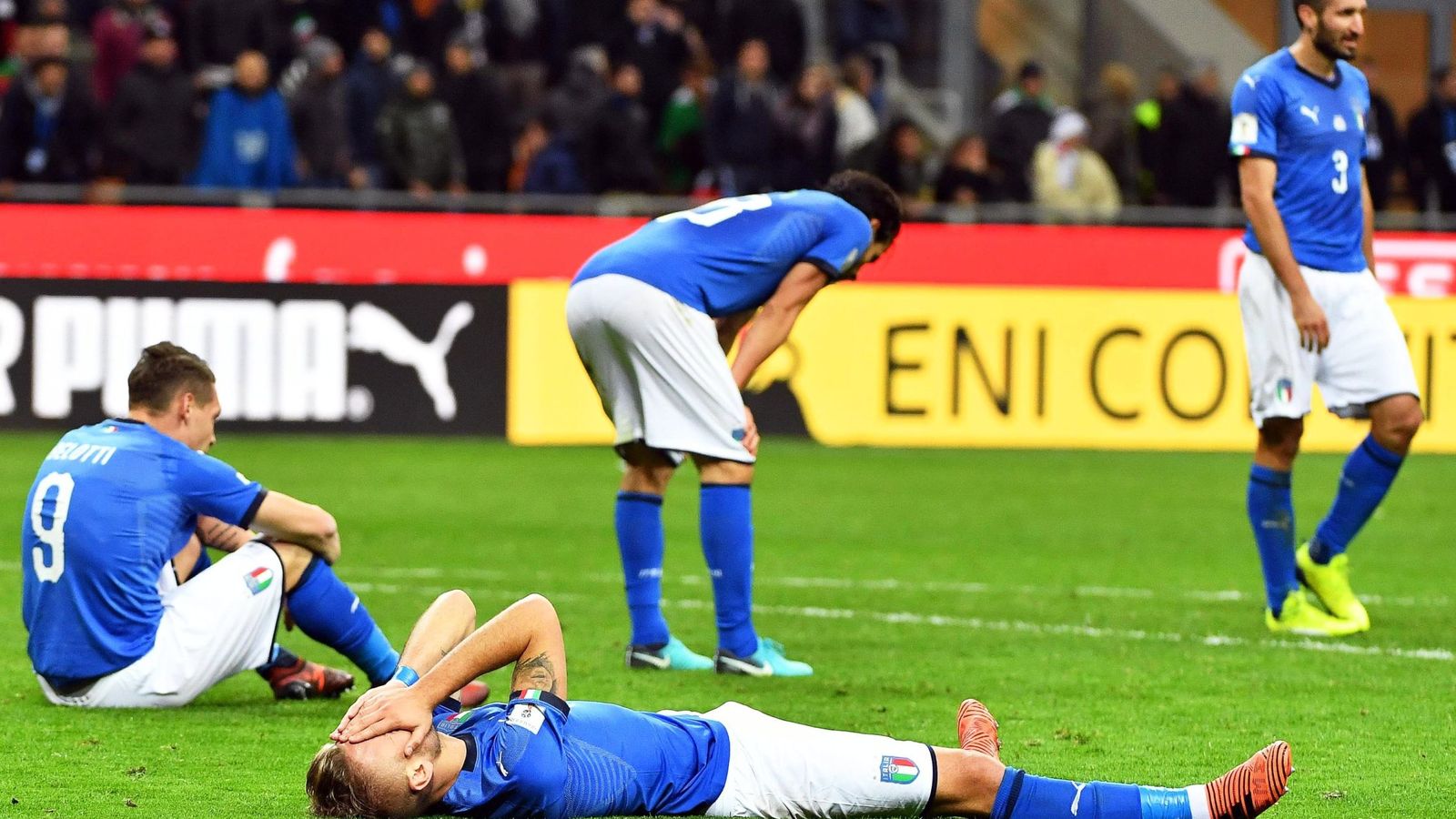 Italia perdió con Macedonia y no estará en el Mundial de Qatar