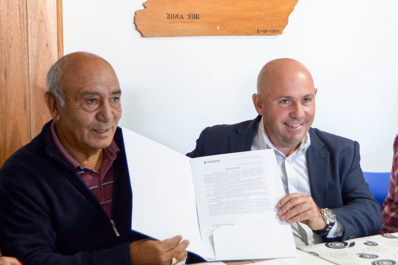 La delegación de Puerto Madryn del SiTraViCh recibió la preadjudicación de tierras para construir su nueva sede