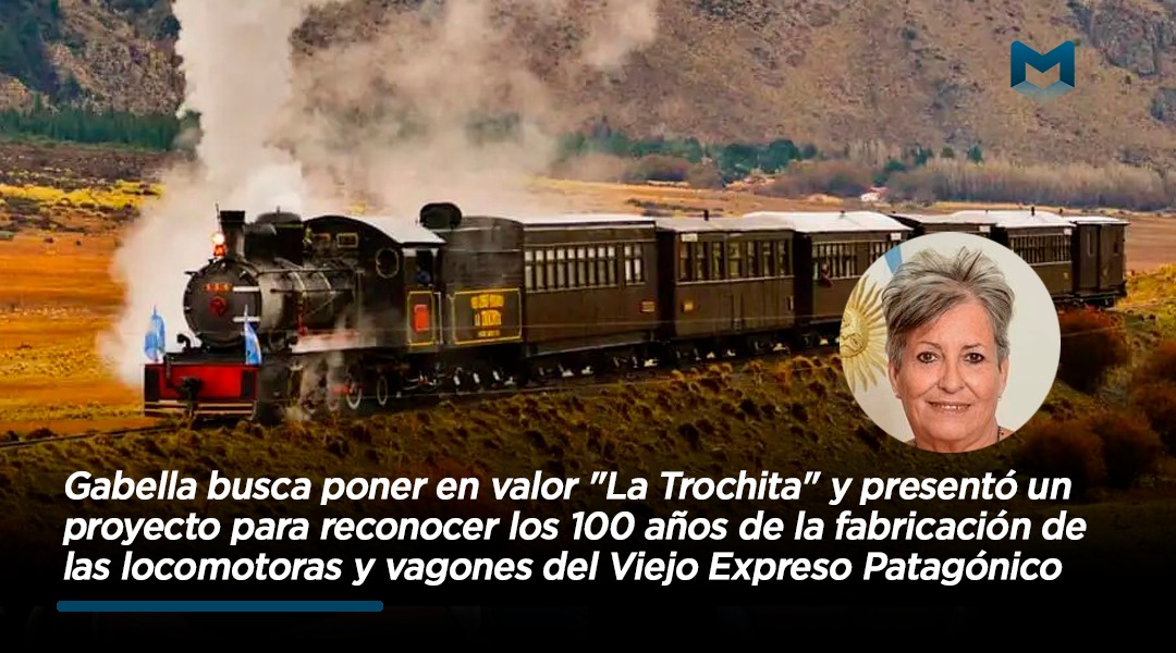 Gabella busca poner en valor “La Trochita” y presentó un proyecto para reconocer los 100 años de la fabricación de las locomotoras y vagones del Viejo Expreso Patagónico