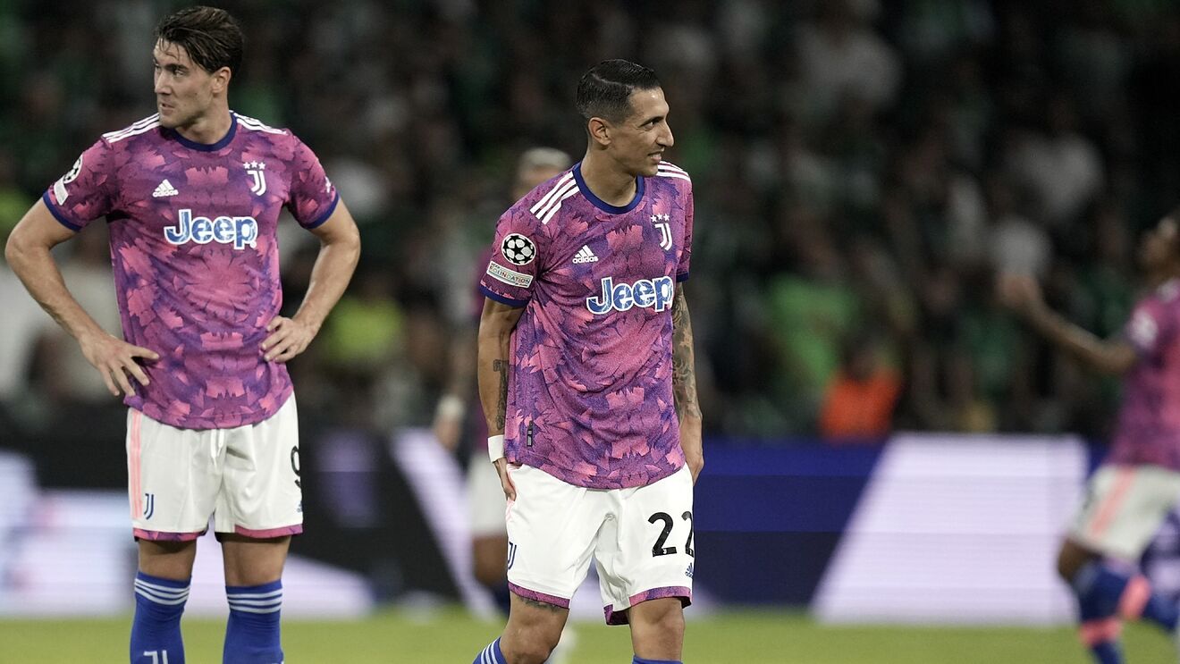 Di María salió lesionado en la derrota de Juventus y preocupa al seleccionado argentino