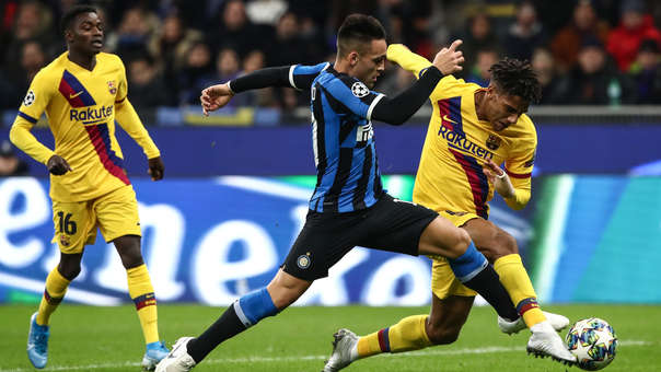 Inter recibe a Barcelona en el inicio de la tercera fecha de la Liga de Campeones de Europa