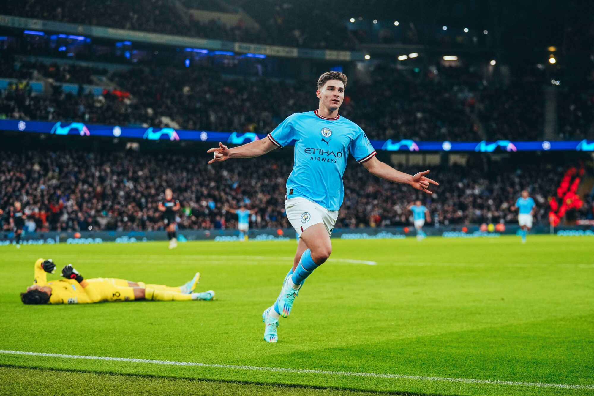 Champions League: Manchester City venció a Sevilla y Julián Álvarez aportó un gol y dos asistencias