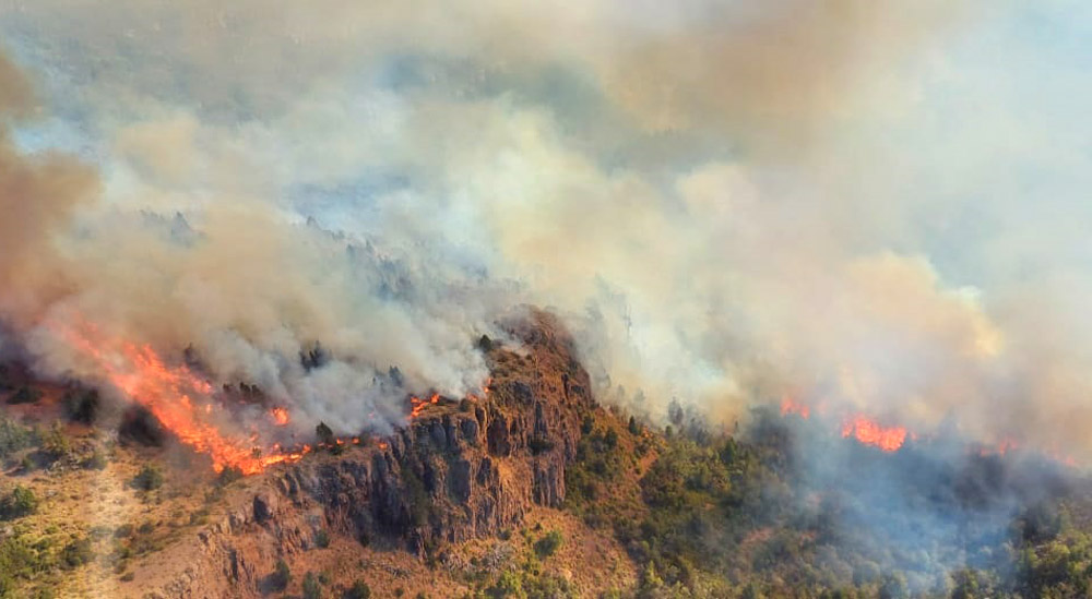 Incendio en Chubut: Brigadistas de otros puntos del país llegarán a la provincia para sumarse al operativo en el Parque Nacional “Los Alerces”