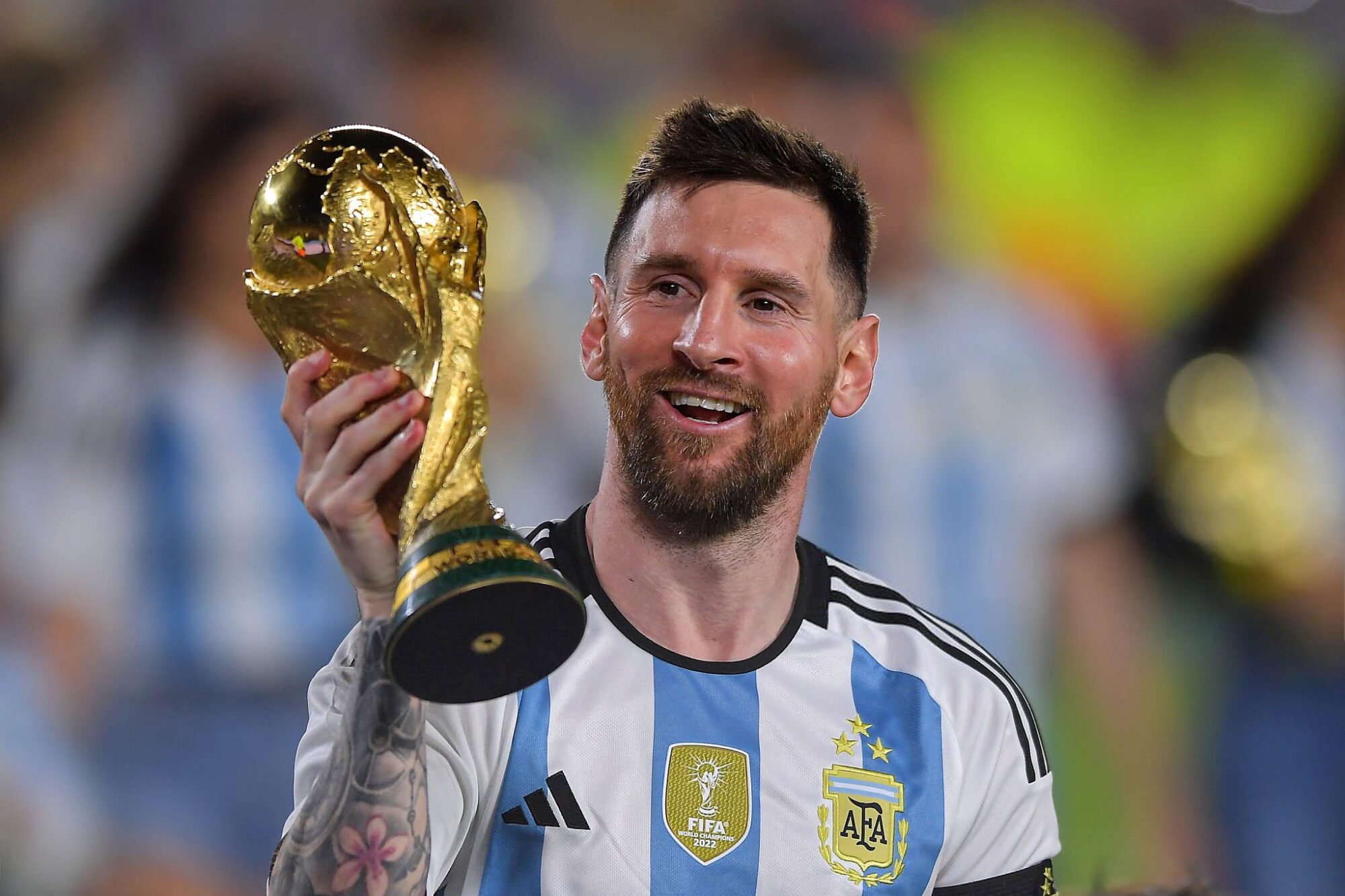 Messi: “Tengo una felicidad inmensa de ver a todo el pueblo argentino disfrutando”