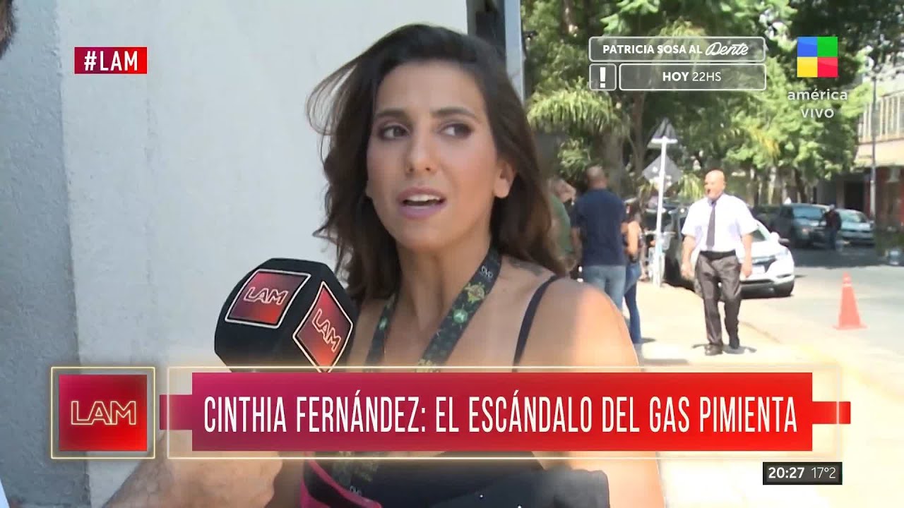 Cinthia Fernández le tiró gas pimienta a sus vecinos que le rompieron la puerta y aclaró: “Pensaba que eran ladrones”