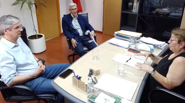 Ongarato se reunió con Ayala y Monasterolo por la crisis en situación de terapia intensiva del Hospital de Esquel